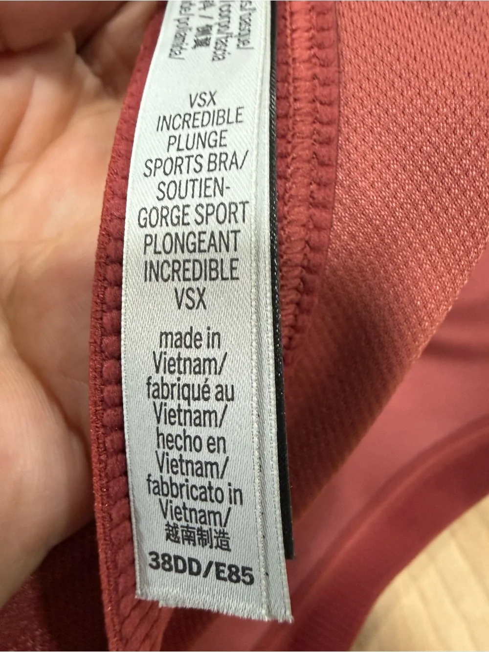 VSX Racerback Molded Sports Bra - Brick Red